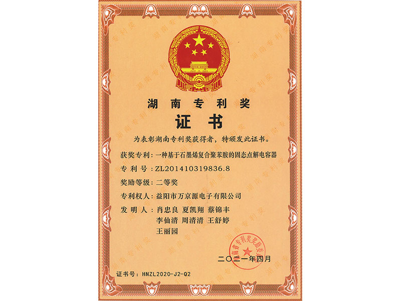 湖南省專(zhuān)利二等獎